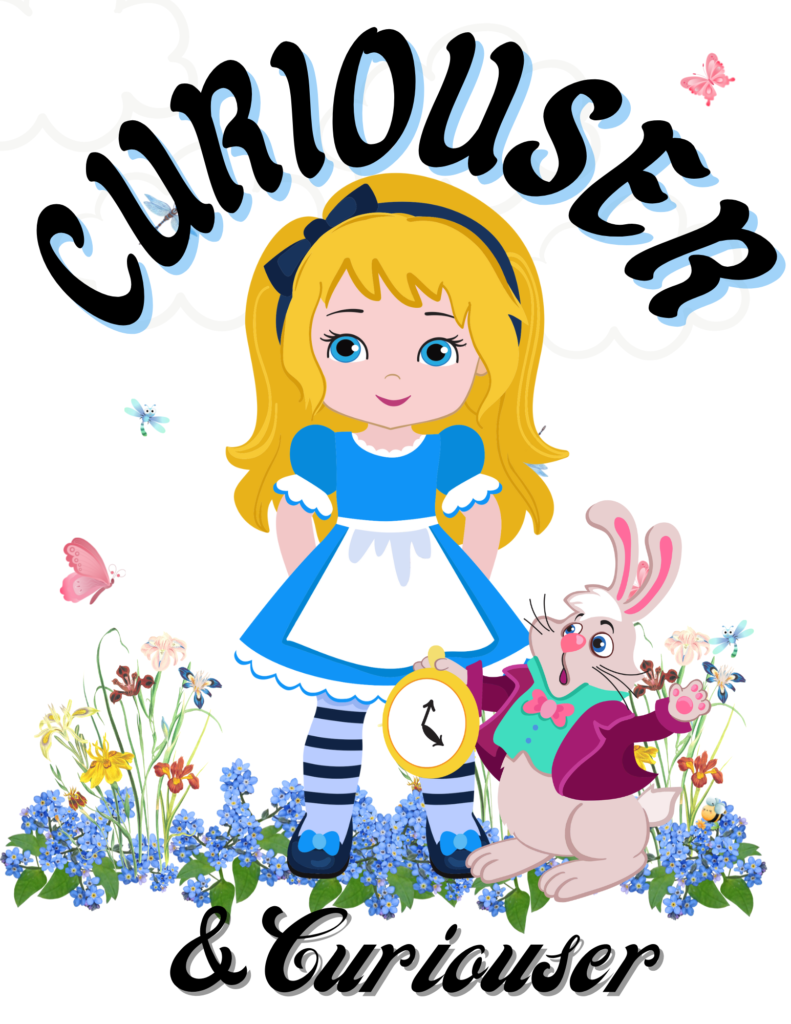 Alice in Wonderland Journal with Prompts and Planner pages