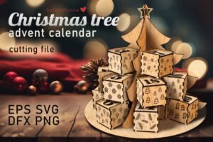 This is a vector cutting files of “Christmas tree” , designed to be used with craft-cutting machines.