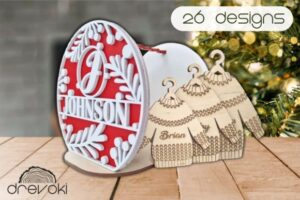 26 ugly sweater Christmas ornaments and Personalized ornament design