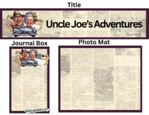 Family tree scrapbook page element ideas